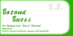 botond bucsi business card